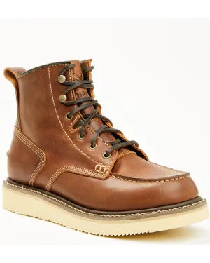 Men's 6" Lace-Up Moc Work Boots - Soft Toe
