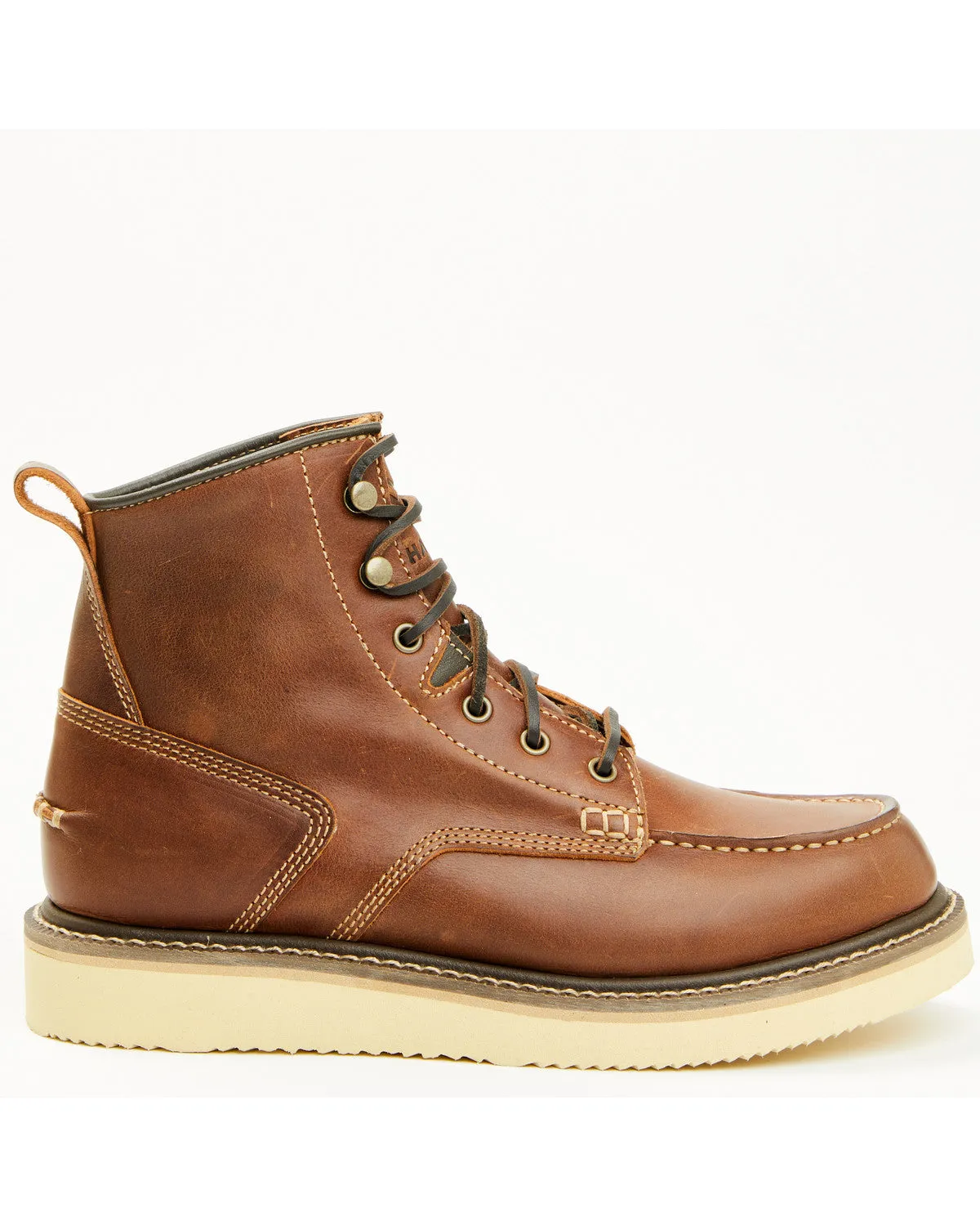 Men's 6" Lace-Up Moc Work Boots - Soft Toe