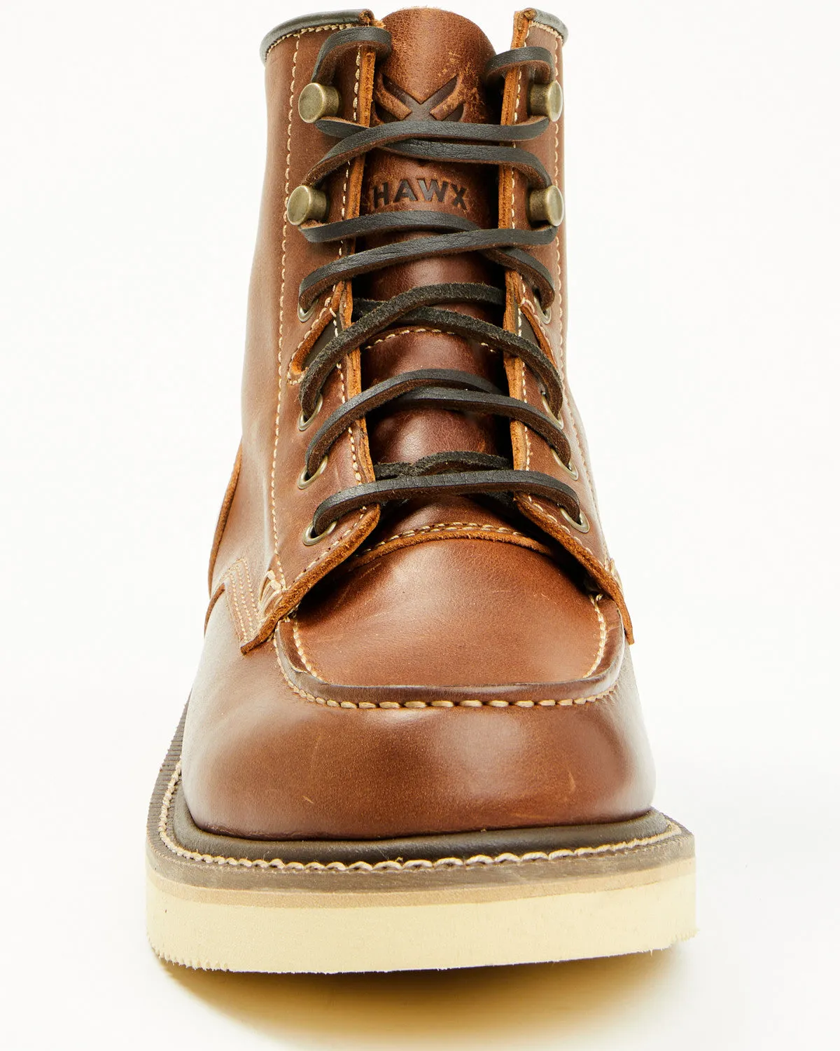 Men's 6" Lace-Up Moc Work Boots - Soft Toe