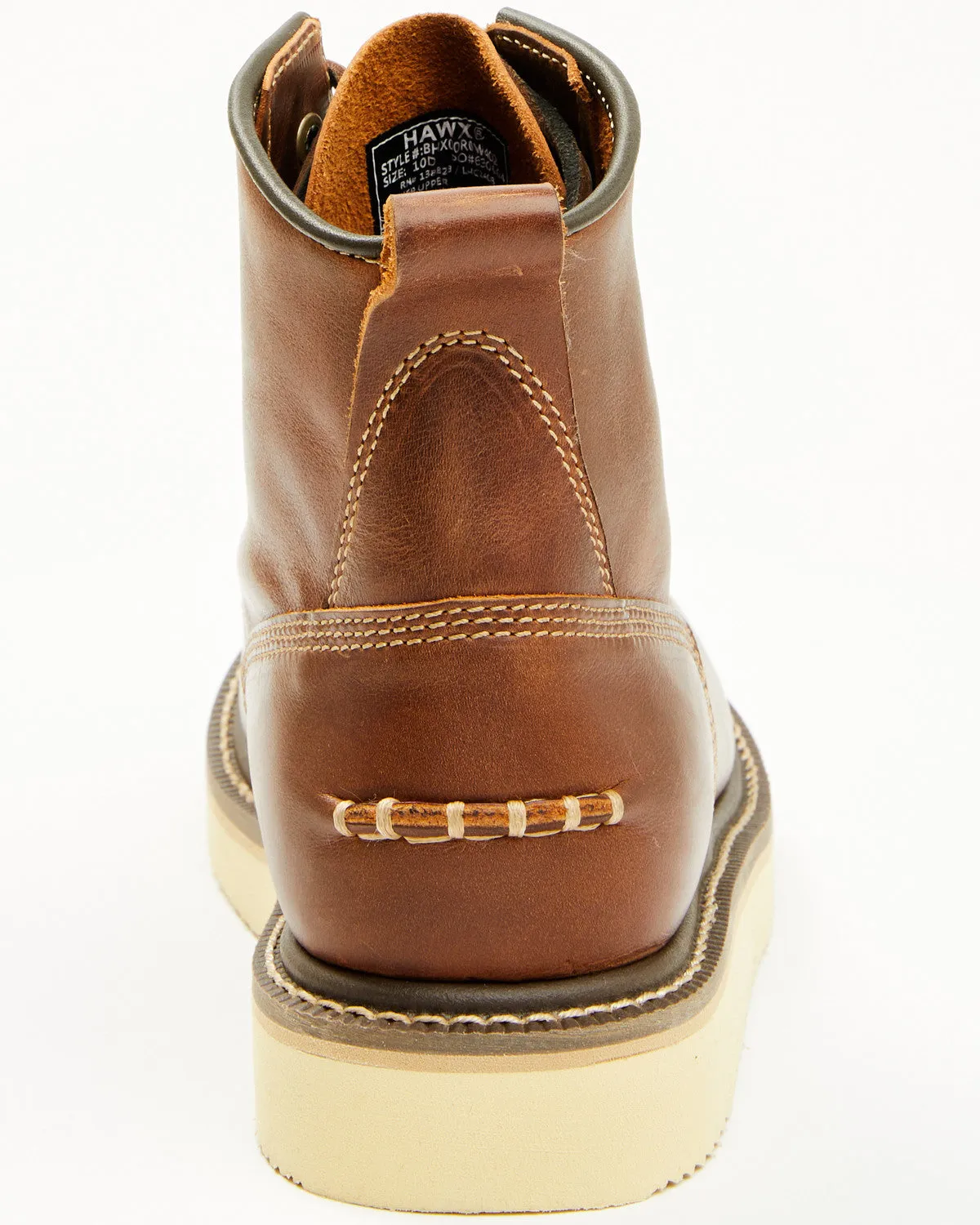 Men's 6" Lace-Up Moc Work Boots - Soft Toe