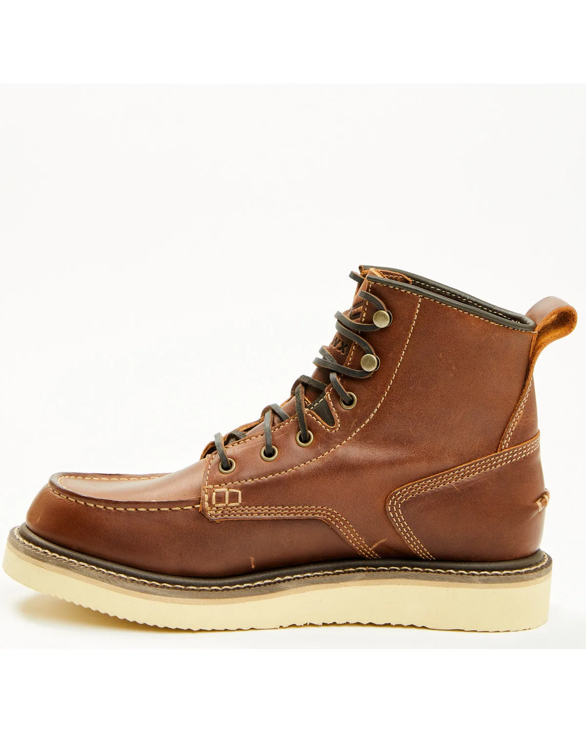 Men's 6" Lace-Up Moc Work Boots - Soft Toe