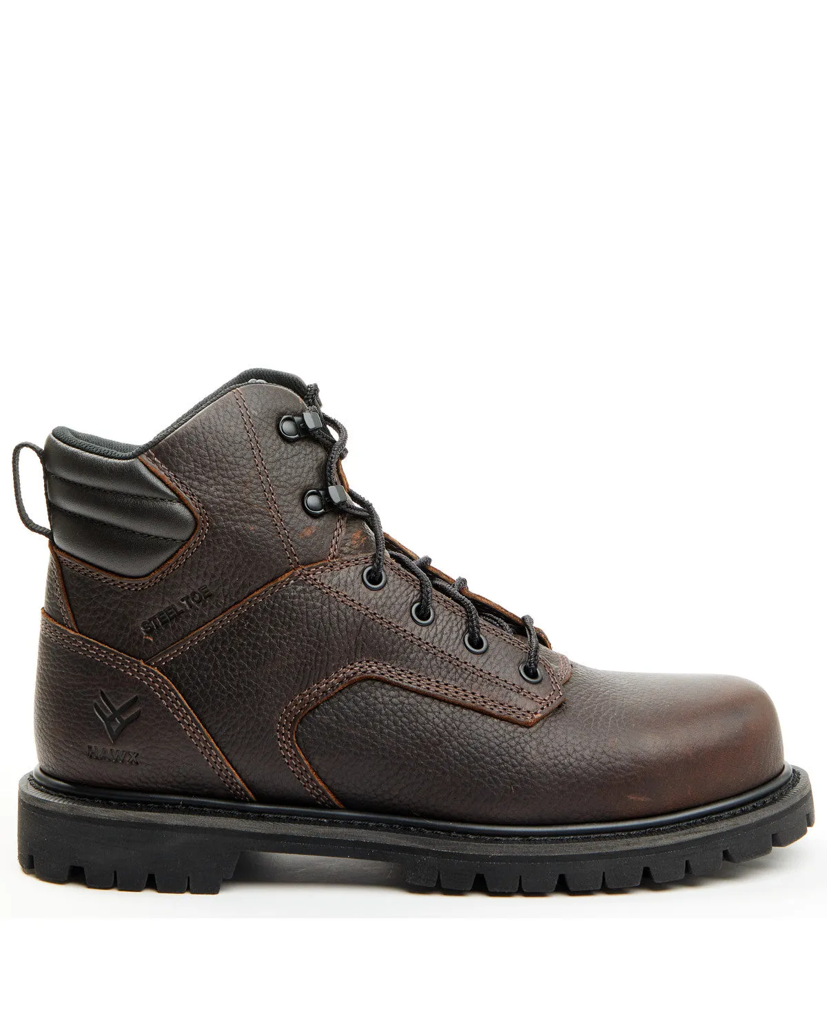 Men's 6" Lace-Up Work Boots - Steel Toe