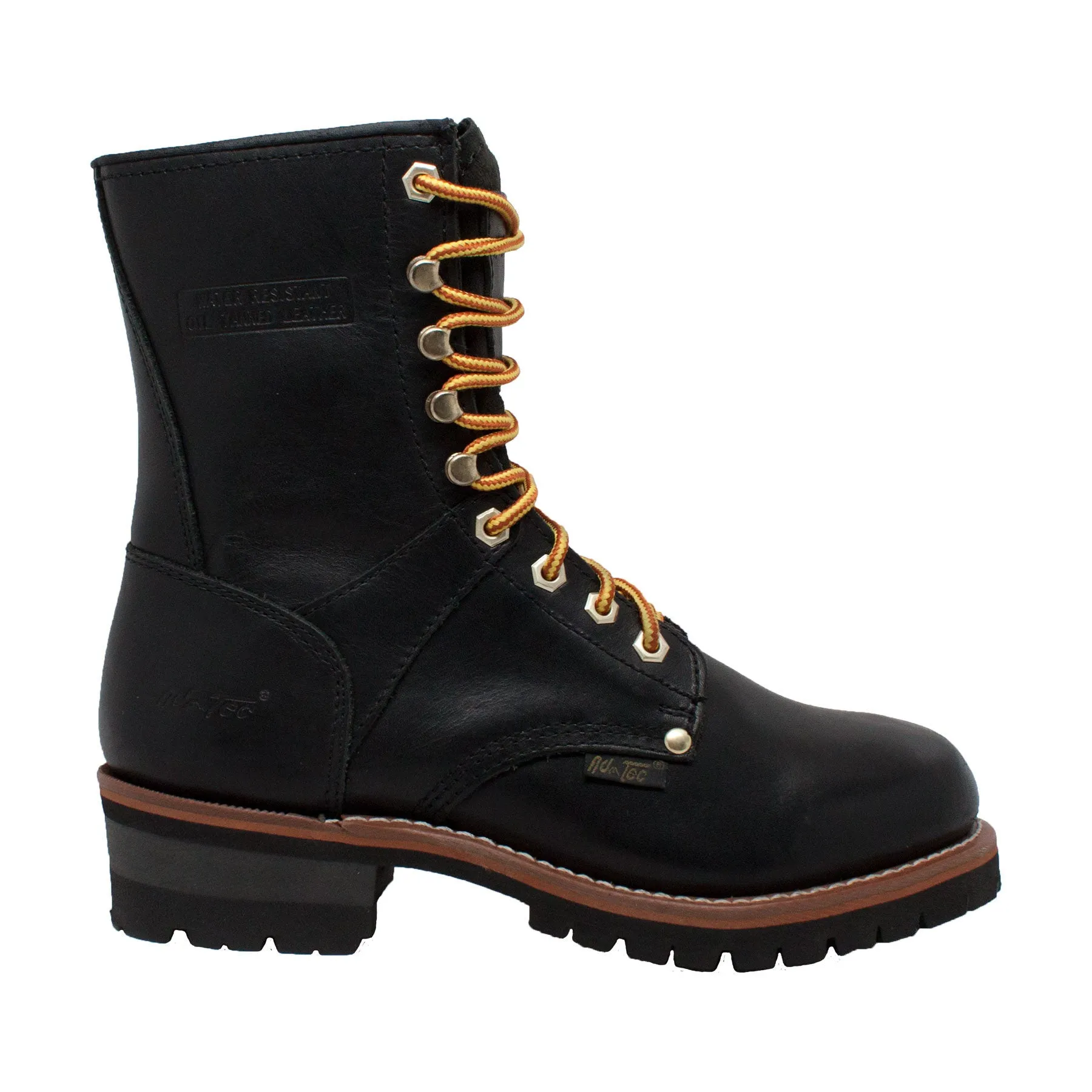 Men's 9" Steel Toe Logger Black - 1428