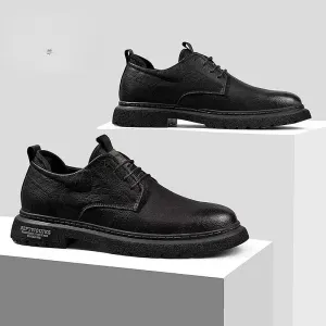 Men's Leather Casual Non-slip Work Shoes