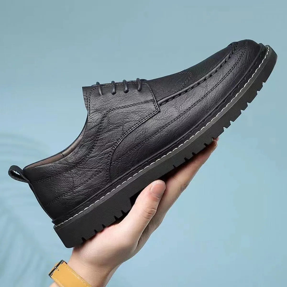 Men's Leather Casual Non-slip Work Shoes