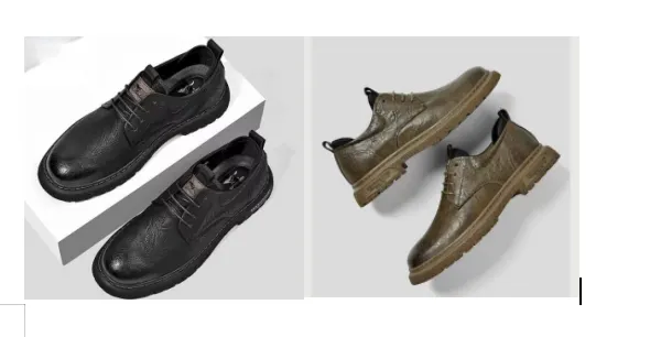 Men's Leather Casual Non-slip Work Shoes