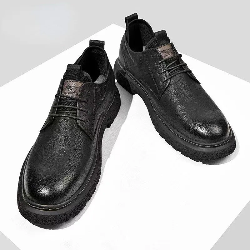 Men's Leather Casual Non-slip Work Shoes