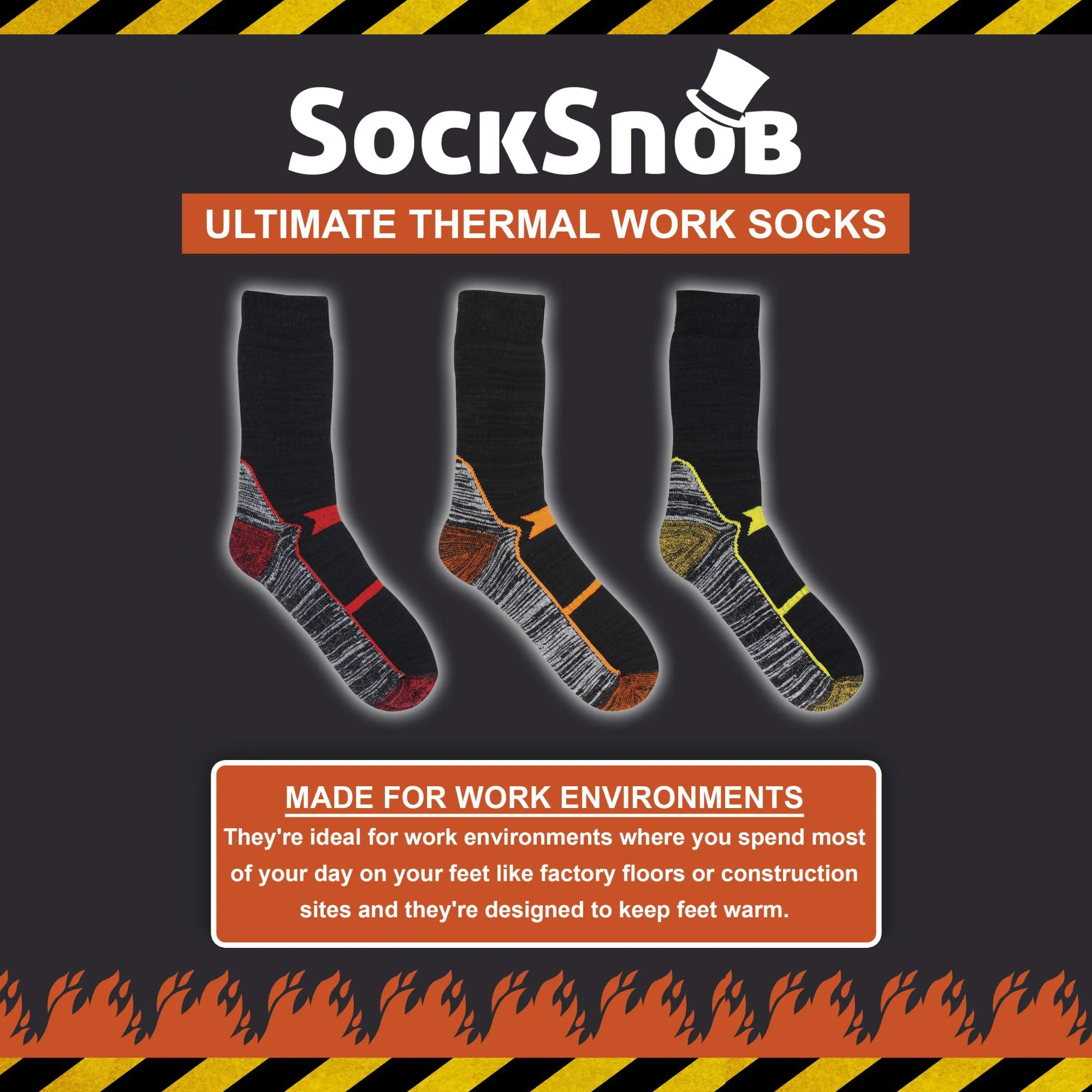 Mens Thermal Ultimate Cotton Rich Work Socks