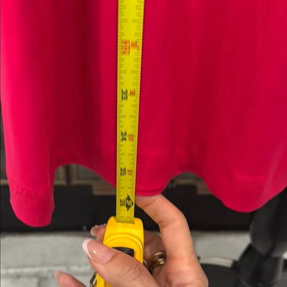 Michael Kors women’s Skirt Red Pink Long Maxi stretch drawstring waist Medium