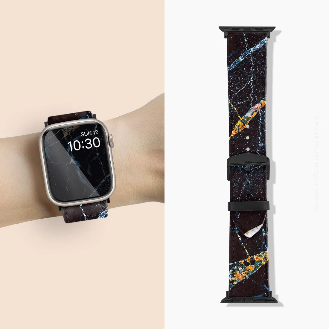 Midnight Marble - Apple Watch Band