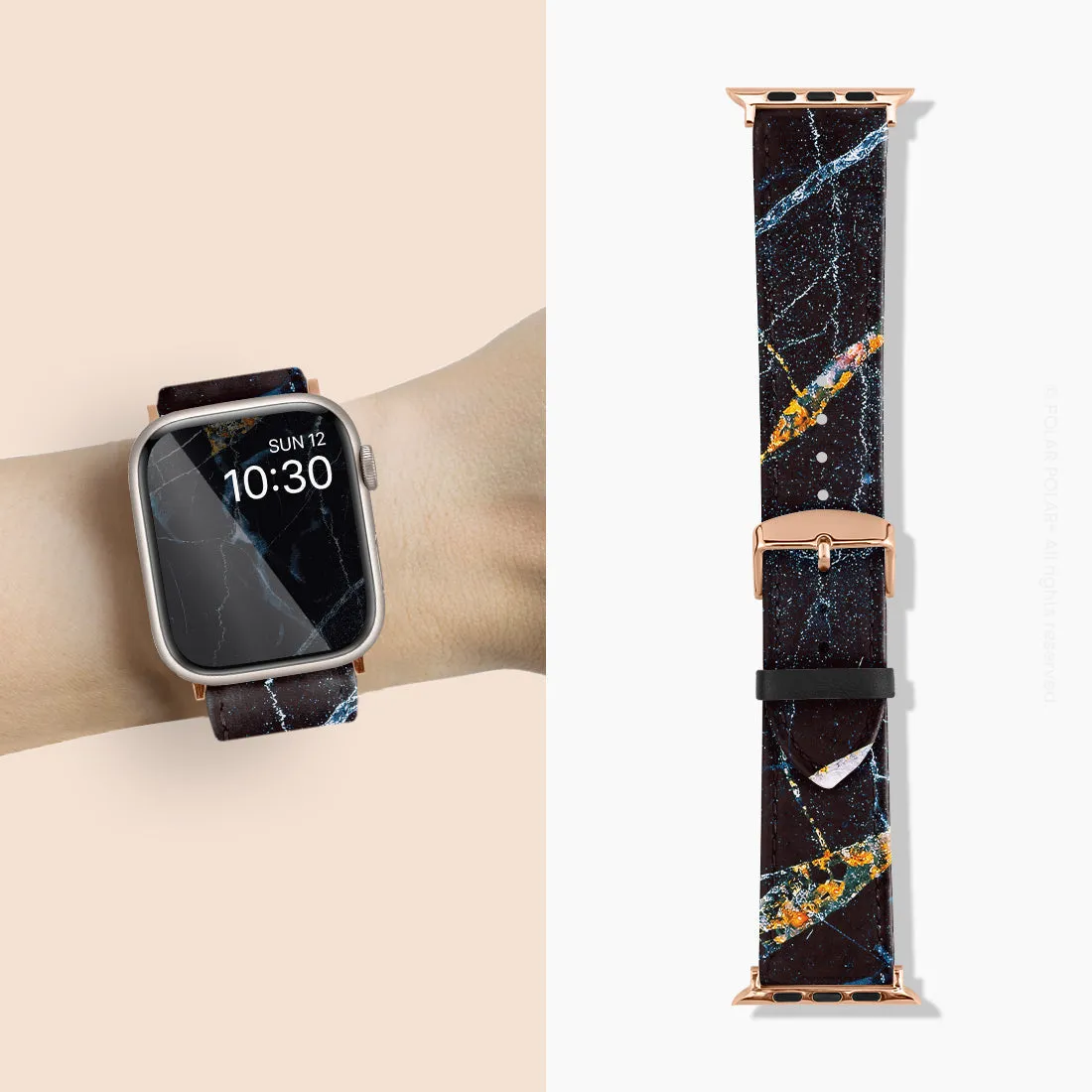 Midnight Marble - Apple Watch Band