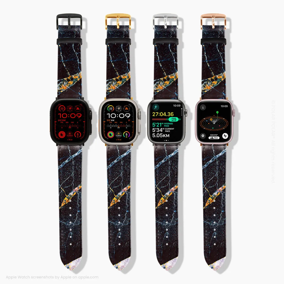 Midnight Marble - Apple Watch Band
