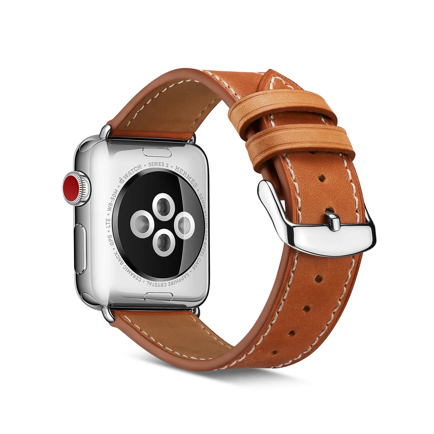 Milan Leather Apple Watch Band (Tan)