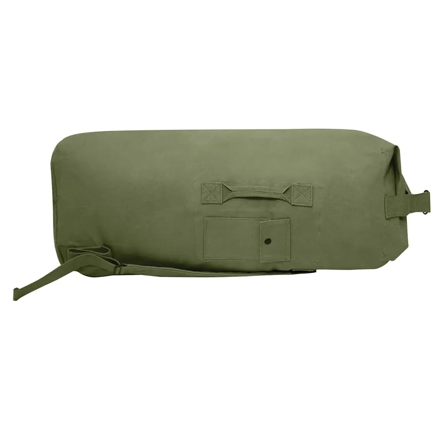 Milspec G.I. Style Canvas Double Strap Duffle Bag 89.6L - Olive Drab