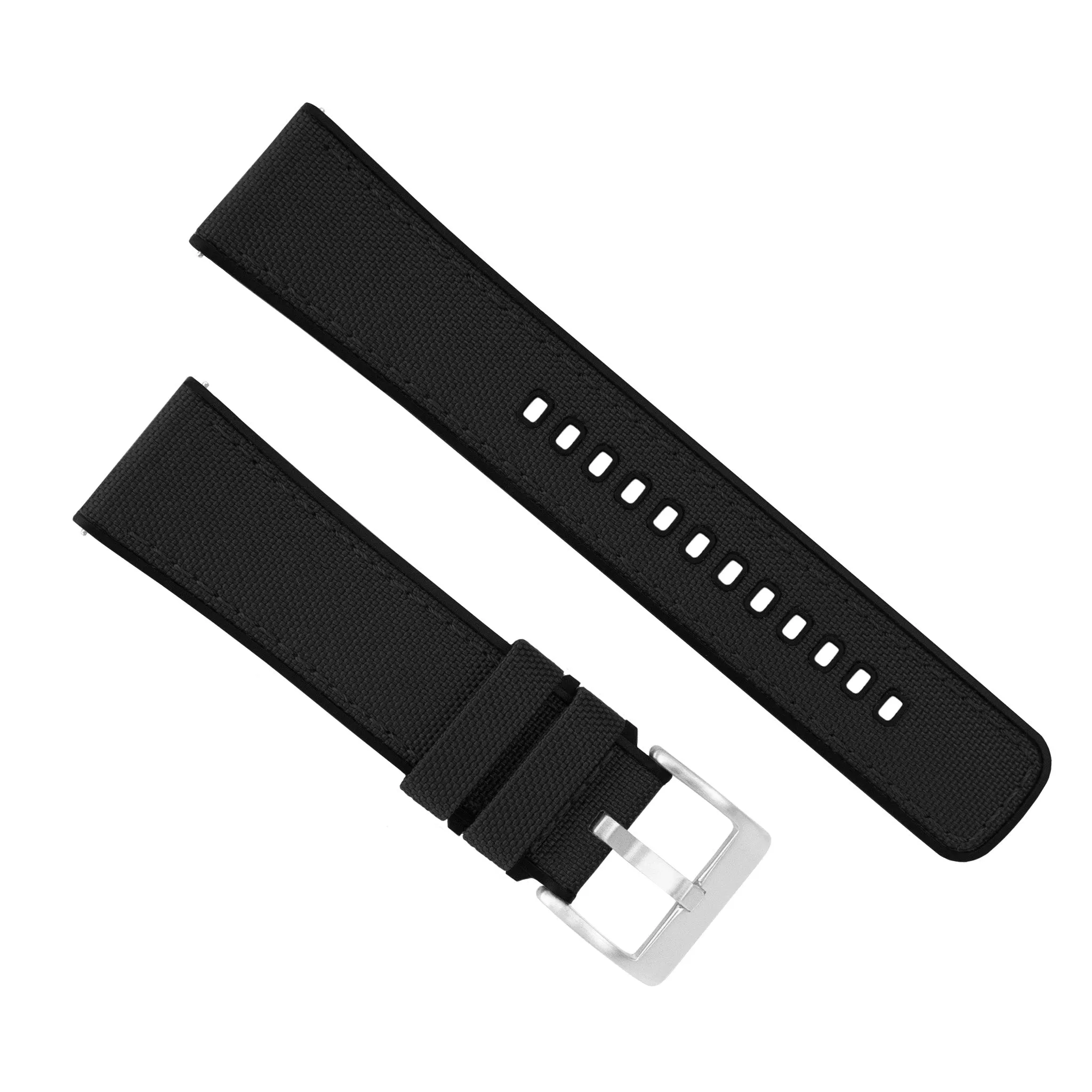 Mobvoi Ticwatch Cordrua Fabric Silicone Hybrid Black Watch Band