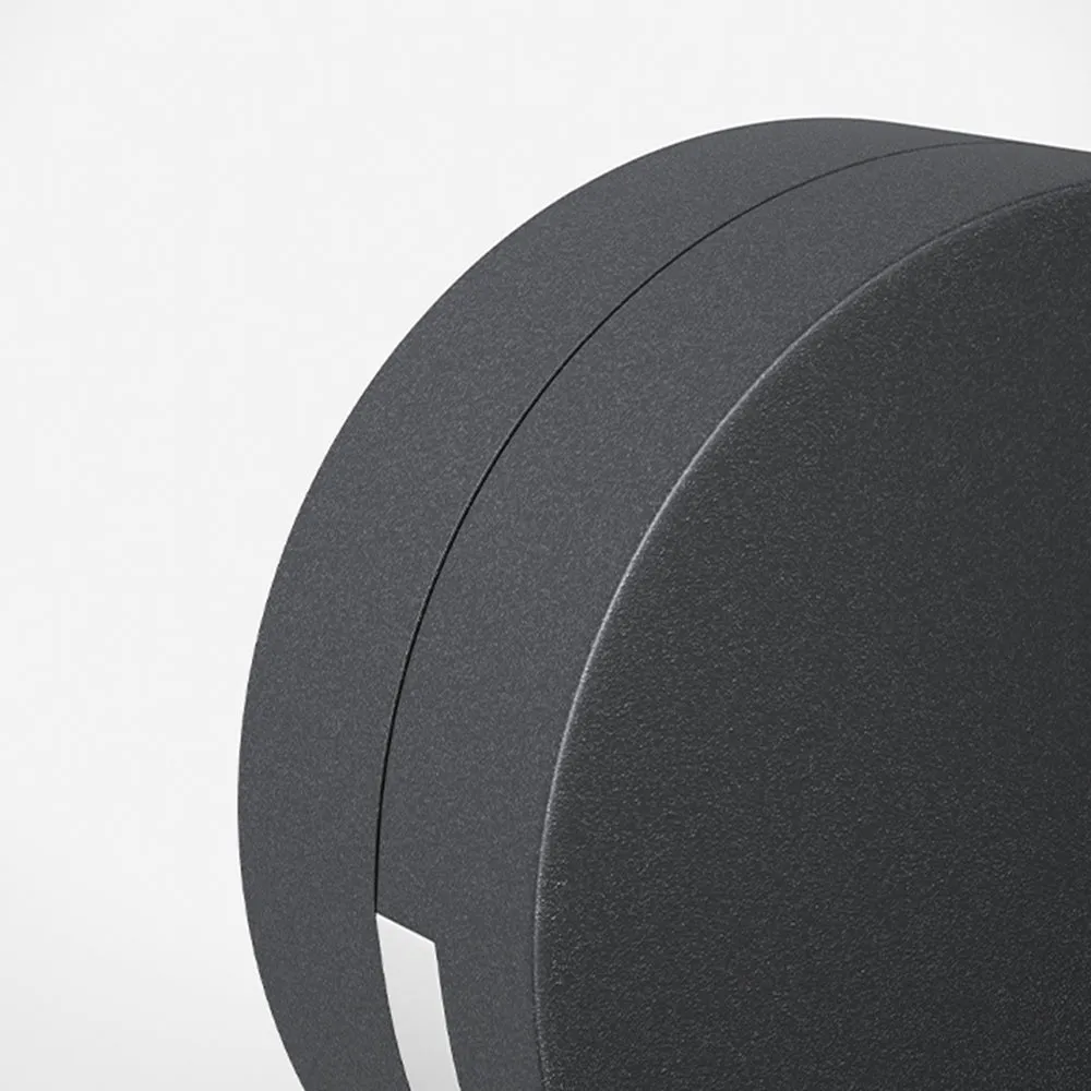 Modern Round Outdoor Wall Light – IP65 Waterproof Metal & Glass Design