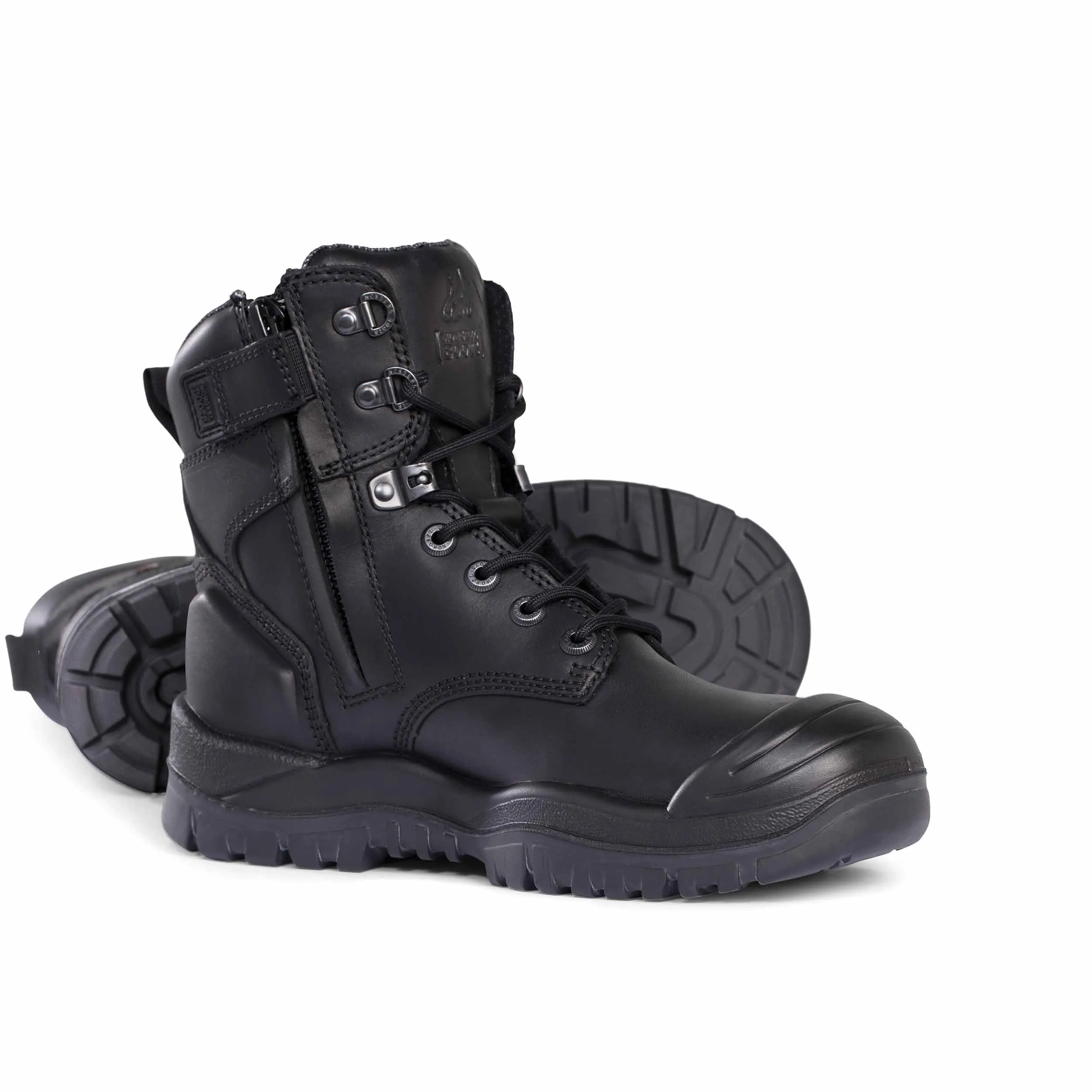 Mongrel Boot High Leg ZipSider Boot w/Scuff Cap Vibram Sole