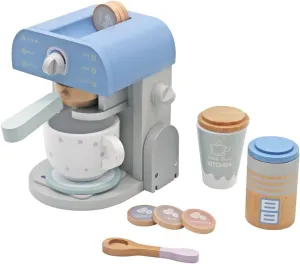 Montessori Wooden Coffee Machine | Barista Set with Accessories | Role Play | 36m 