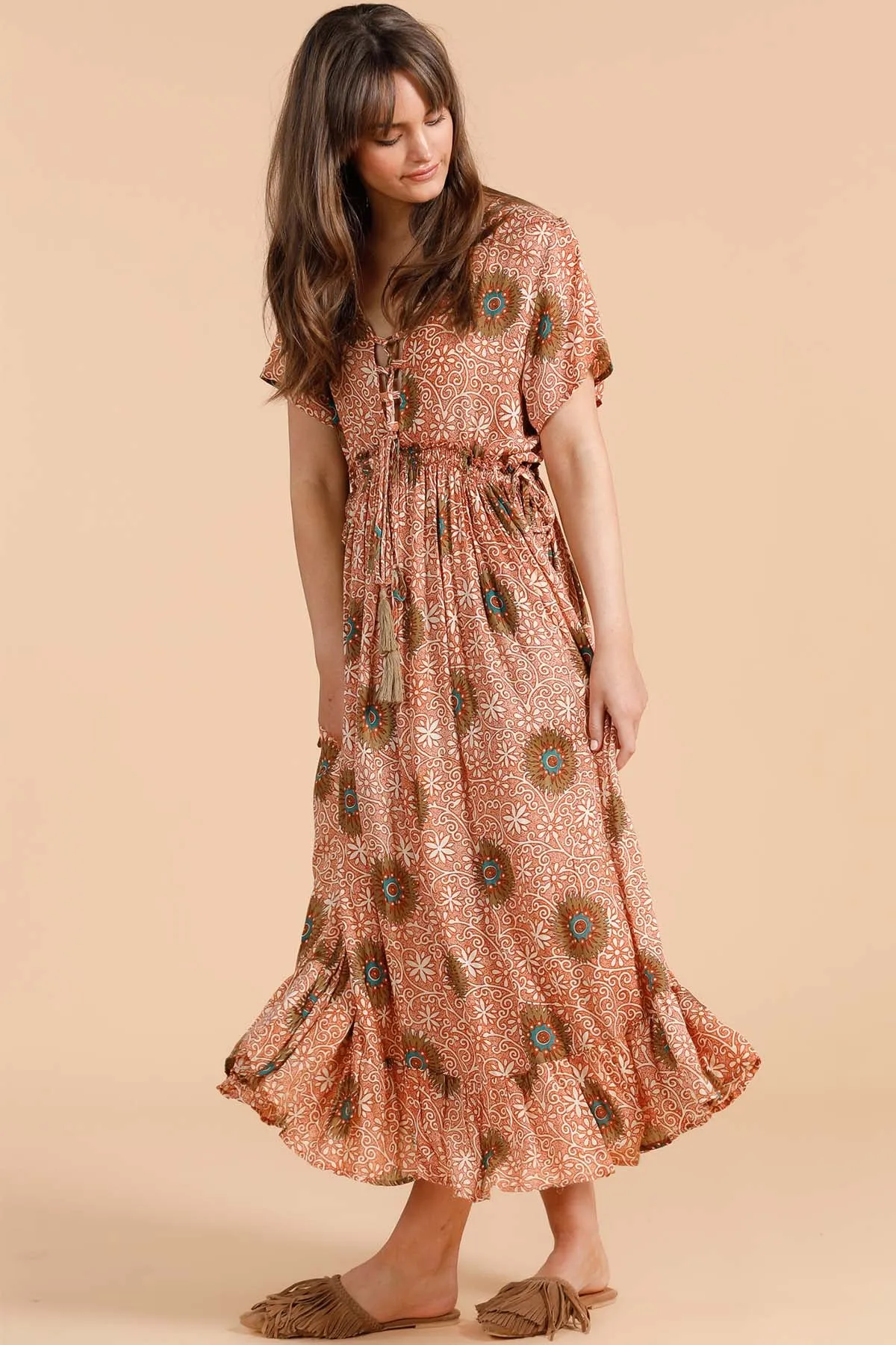 Moonbeam Dress - Cactus Flower