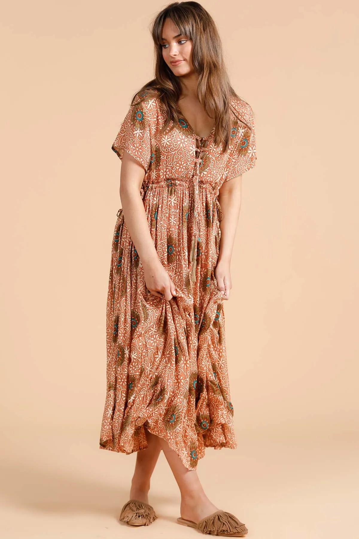 Moonbeam Dress - Cactus Flower