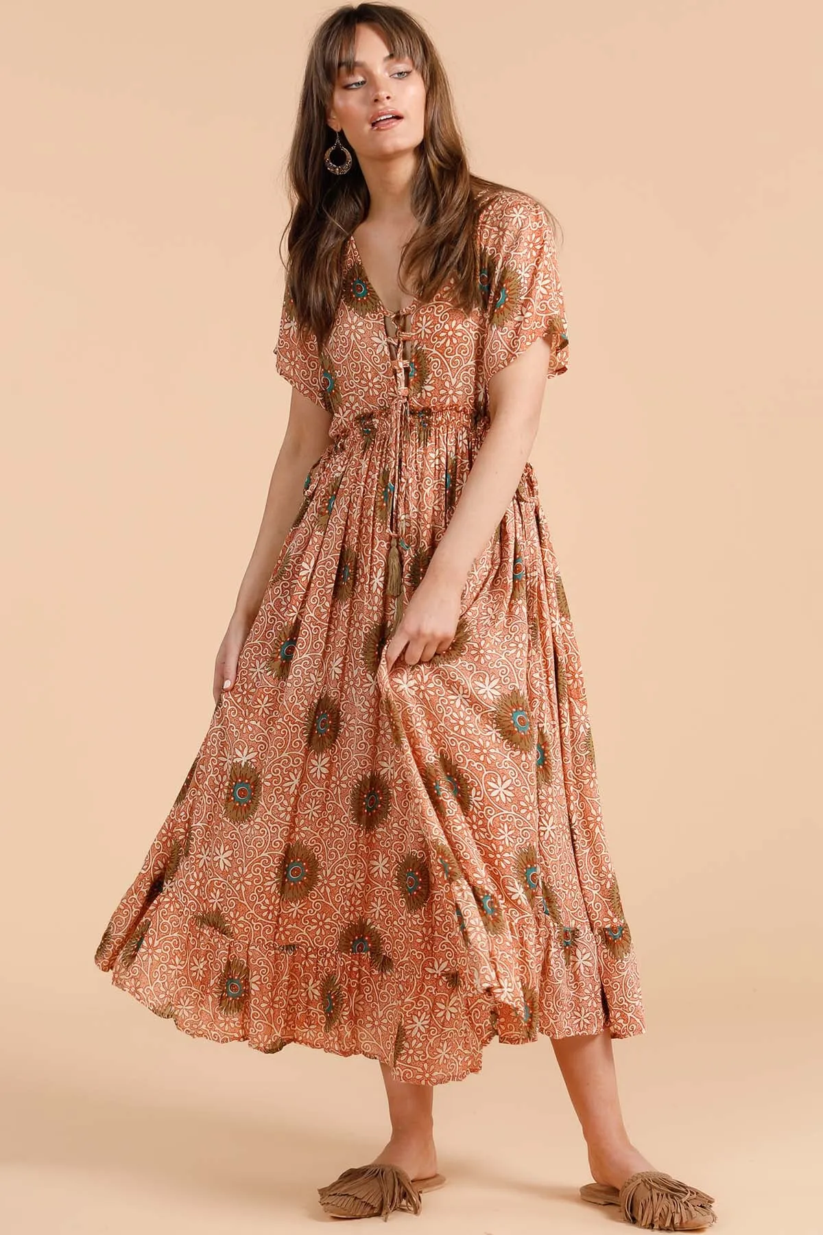 Moonbeam Dress - Cactus Flower