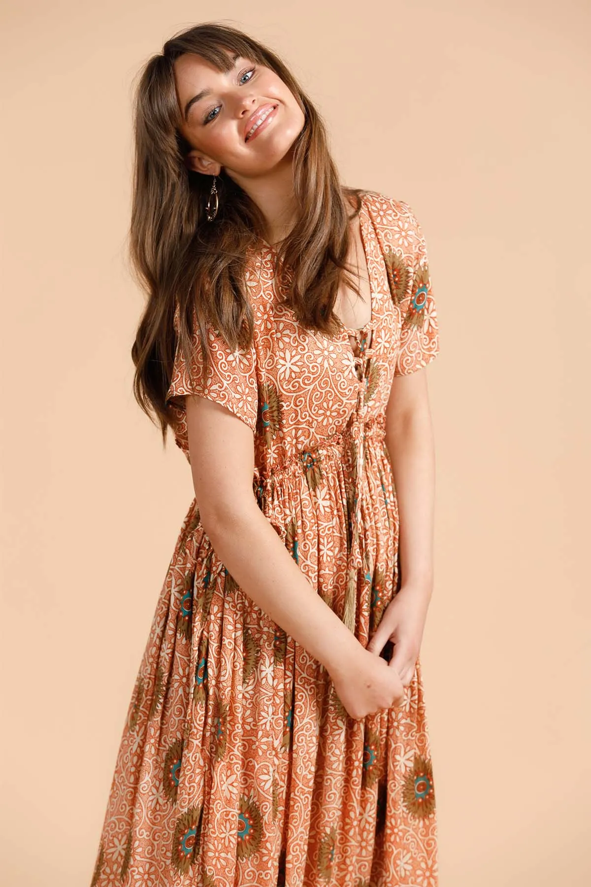 Moonbeam Dress - Cactus Flower