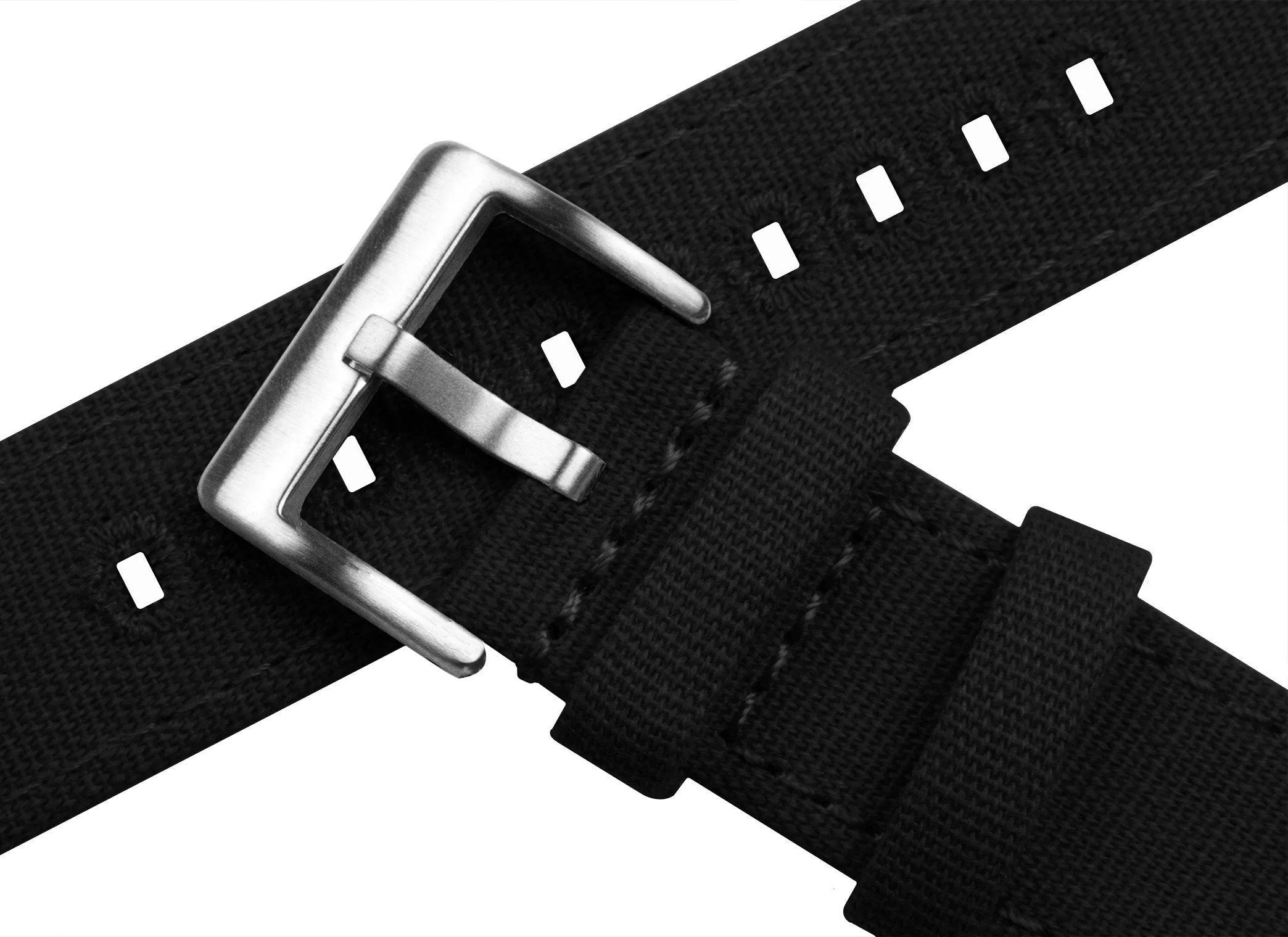 Moto 360 Gen2 Black Canvas Watch Band