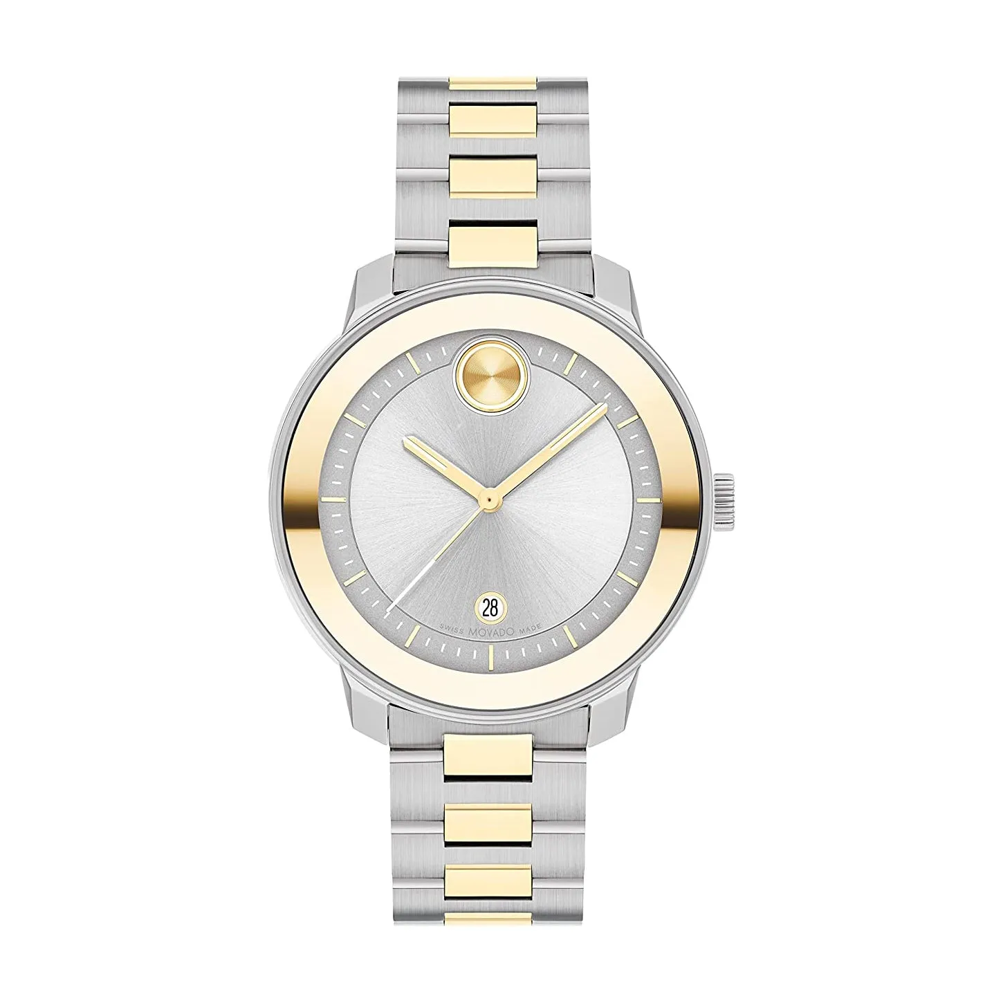 Movado Bold Women's Watch Gold & Silver Tone Case Quartz