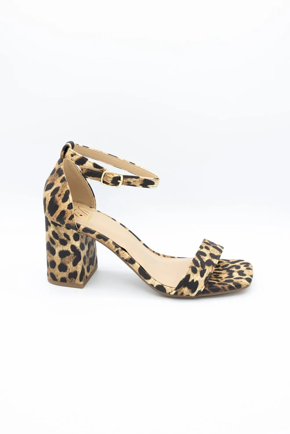 My Delicious Larch Block Heels for Women in Leopard | LARCH-S LEOPARD