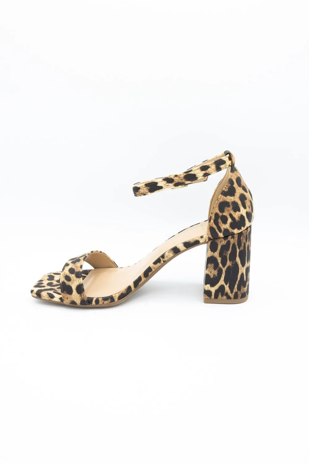 My Delicious Larch Block Heels for Women in Leopard | LARCH-S LEOPARD