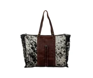 Myra Bag Rosalinda Cross Stitched Weekender Bag