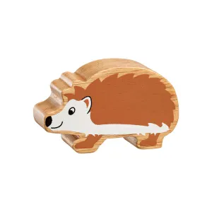 Natural brown and white hedgehog