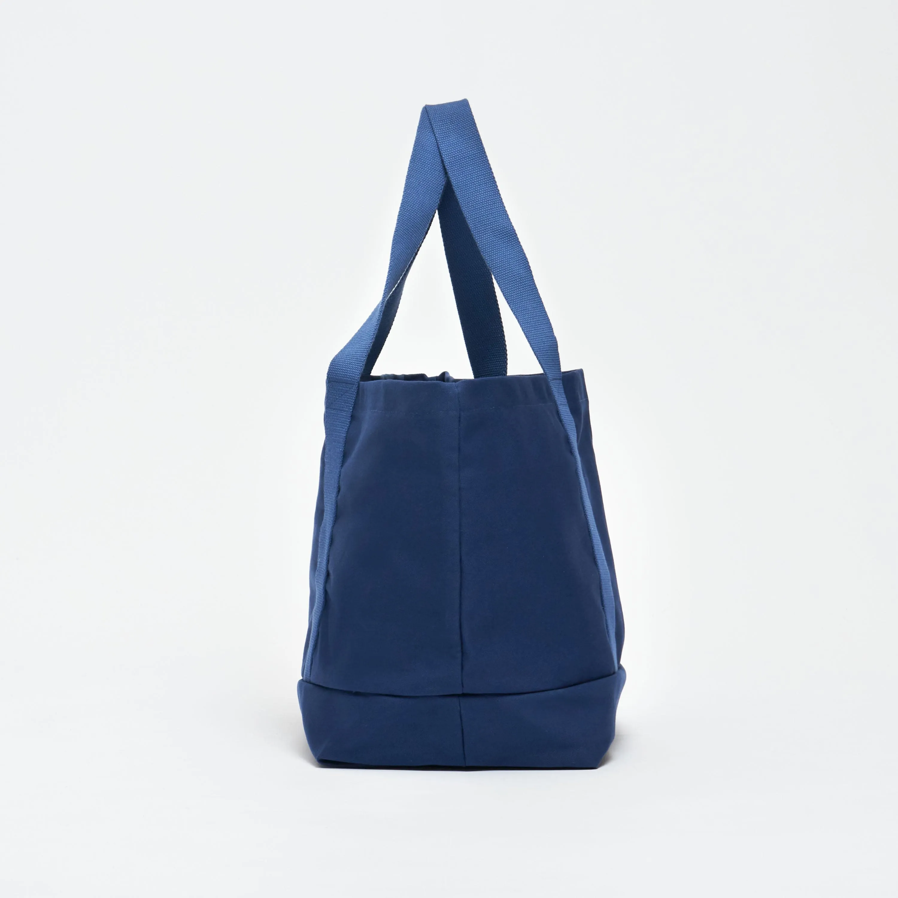 Natural Cotton Canvas Beach Bag | Navy
