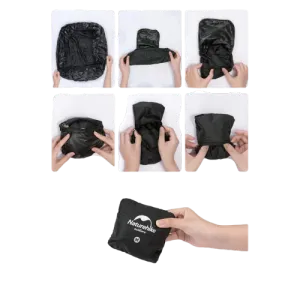 Naturehike Outdoor Bag Pack Cover Q-9B M(35-45L)- Black