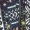 Navy Printed Dress With Lace Detail