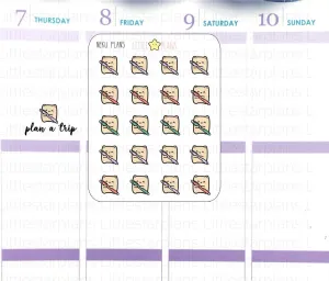 Neku Lets Plan holding a pen | Planner Stickers