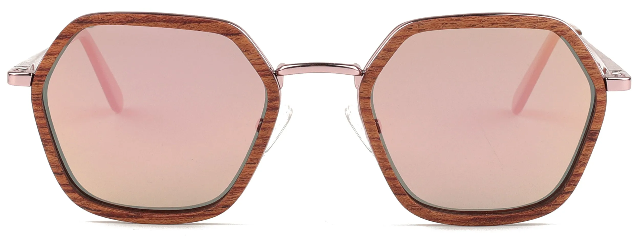 Nero / Metal x Wood Sunglasses / Polarized Lenses
