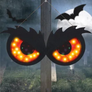 NEW Halloween Spooky Eyes Lights, 23" Large Halloween Window Eyes, Glowing Eyes Halloween Window Decorations for Indoor Outdoor Yard Lawn