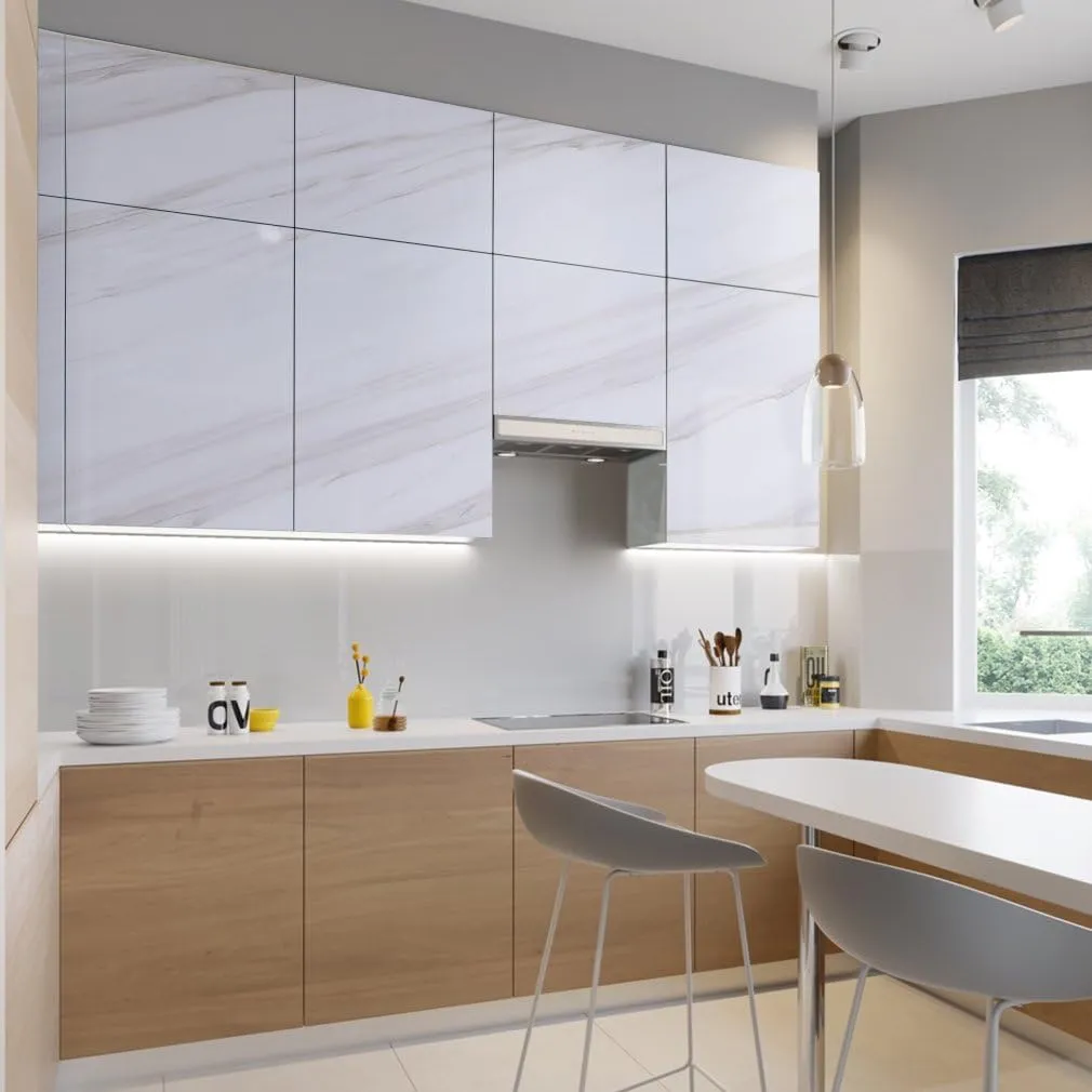 NEW Oxdigi White Marble Contact Paper 24 x 196 inches Decorative for Countertops Cabinets Shelf Liners Doors Self-Adhesive Film Peel & Stick Waterproof Removable Wallpaper