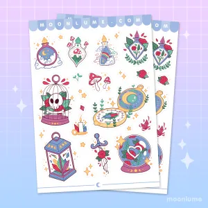 Night Market - matte vinyl sticker sheet