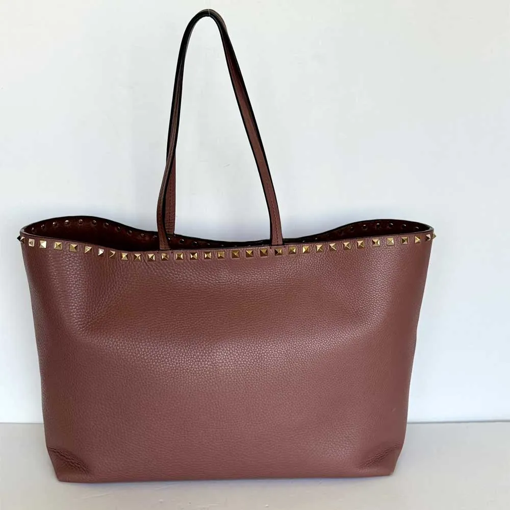 Nude Rockstud Spike Shopper Tote