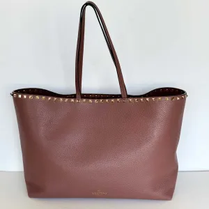 Nude Rockstud Spike Shopper Tote