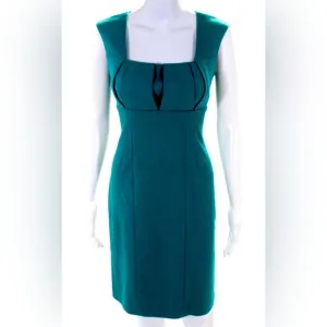 NWT Calvin Klein Sheath Dress Women 6 Lined Pleated Bust Timeless Corpcore Prep