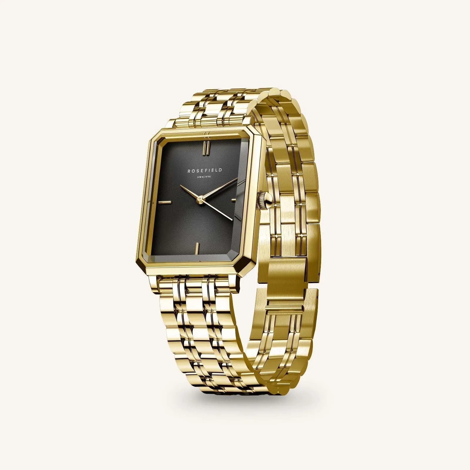 Octagon Black Gold - Engraved