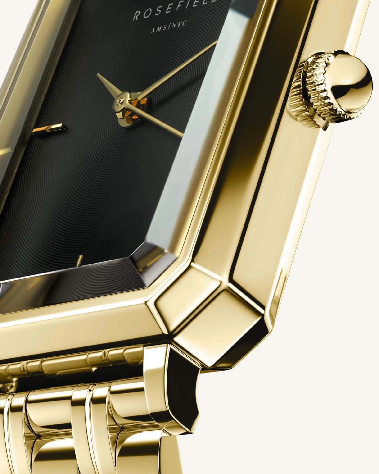 Octagon Black Gold - Engraved