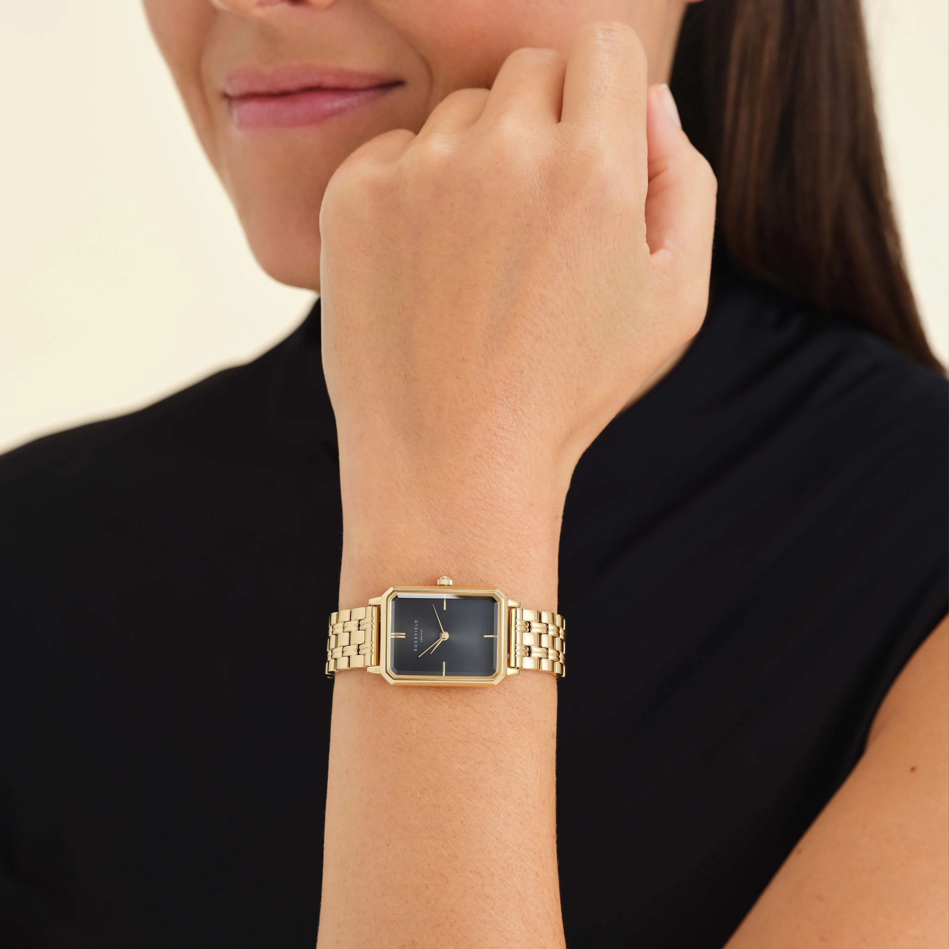 Octagon Black Gold - Engraved