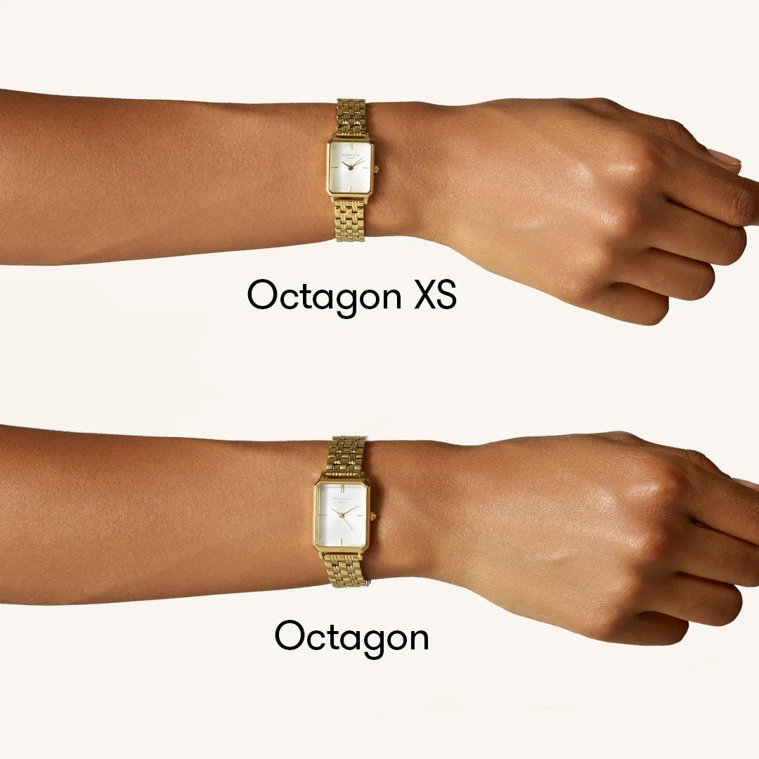 Octagon Black Gold - Engraved