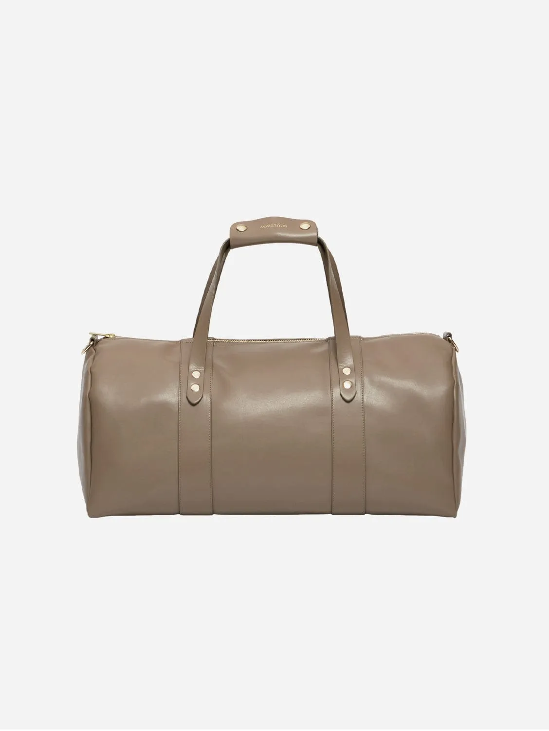 Oleatex Vegan Olive Leather Classic Weekender | Mocha Brown
