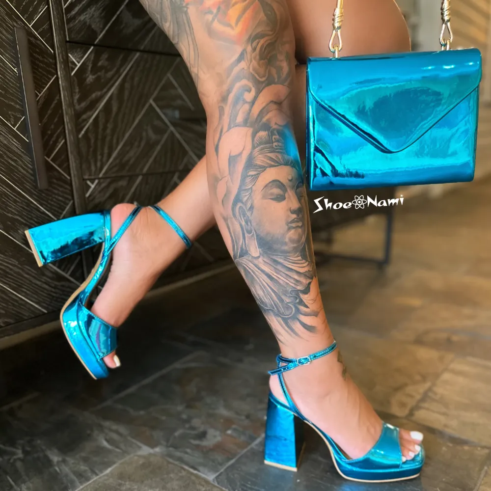 OMBRE-04 Turquoise Blue Metallic
