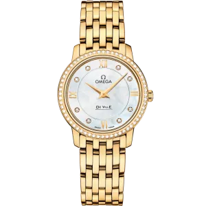 Omega De Ville Prestige 27.4 mm, yellow gold on yellow gold